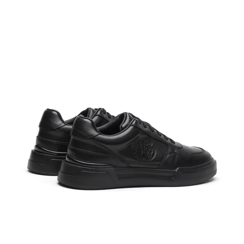 ELLE HOMME Breathable Low Top Skateboard Shoes Men's Black-2