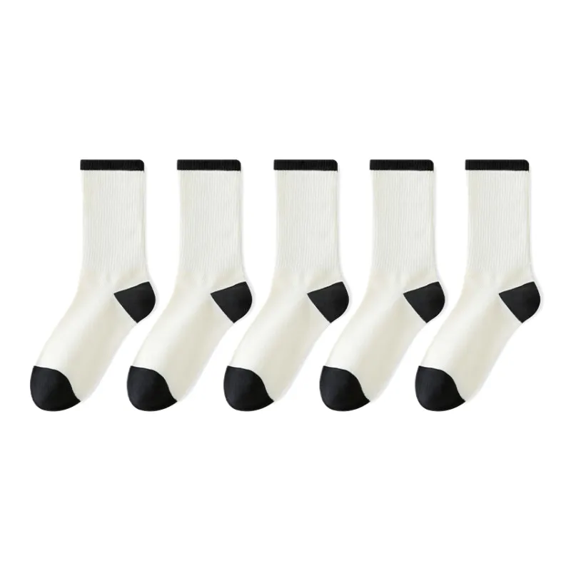 Lan Miao Mid Calf Socks Women's 5 Pack-6