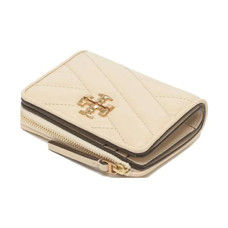 TORY BURCH Kira Nappa Leather Wallet Women's New Cream-3