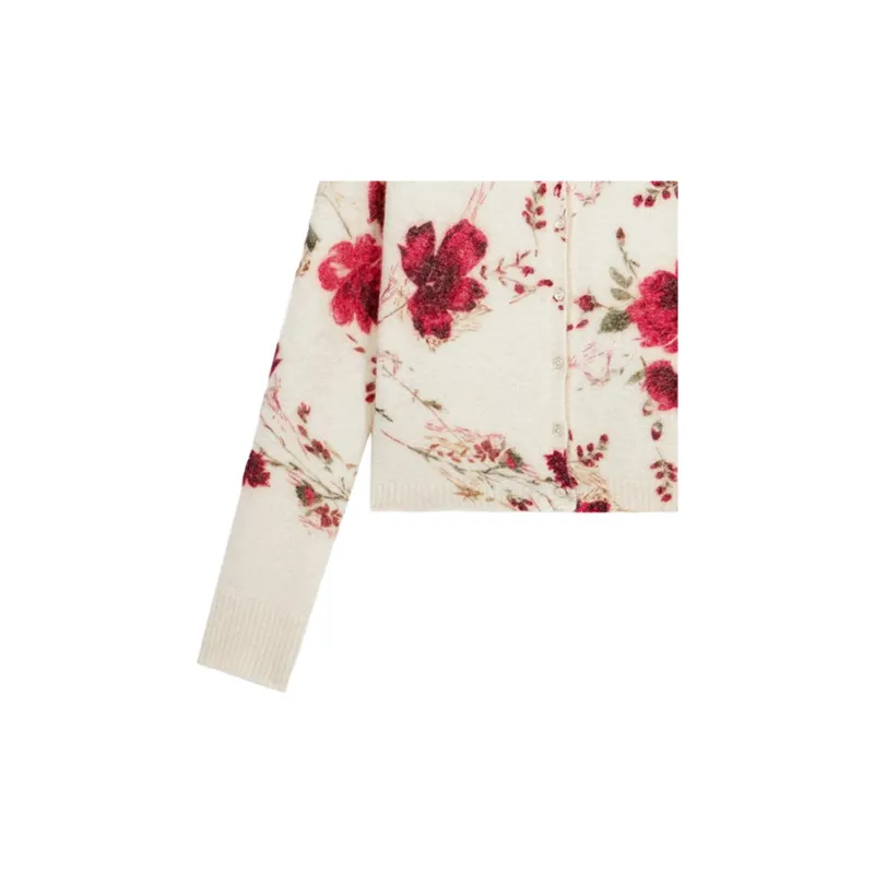 Blumarine Rose print Cardigan-5