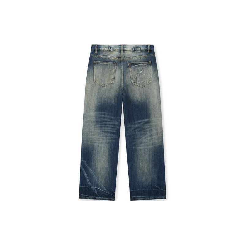 BONELESS Jeans Unisex Vintage Blue-1