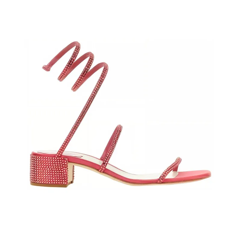 RENE CAOVILLA Strap Sandals Women's Red-1