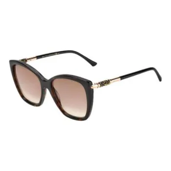 Jimmy Choo Plastic Square Sunglasses Women's Brown