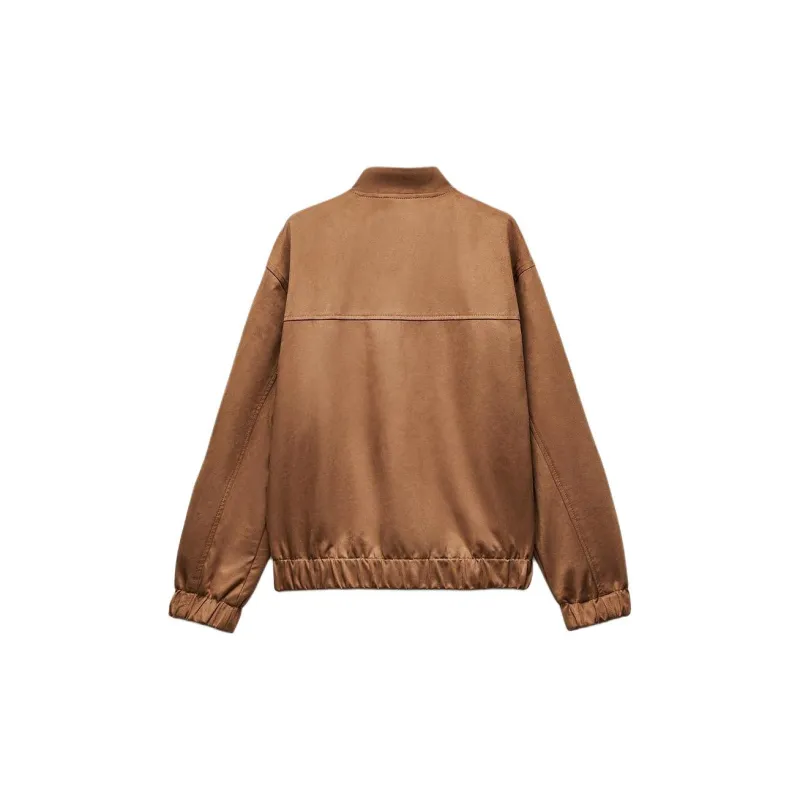 ZARA Jackets Coats Women's Medium Camel-1