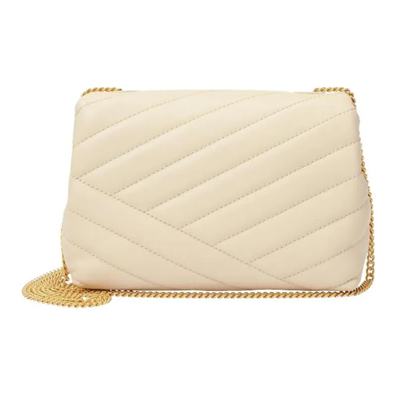 TORY BURCH Kira Leather Shoulder Bag Crossbody Bag Mini Women's White-2