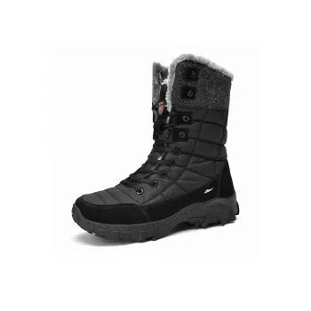 Kuding Warm Water Resistant Slip Resistant Coverage Knee High Snow Boots Men's