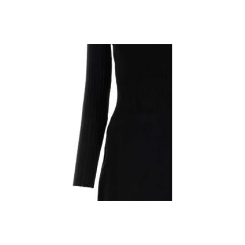 TORY BURCH Polo Sweater Ribbed-detailed Dress-4