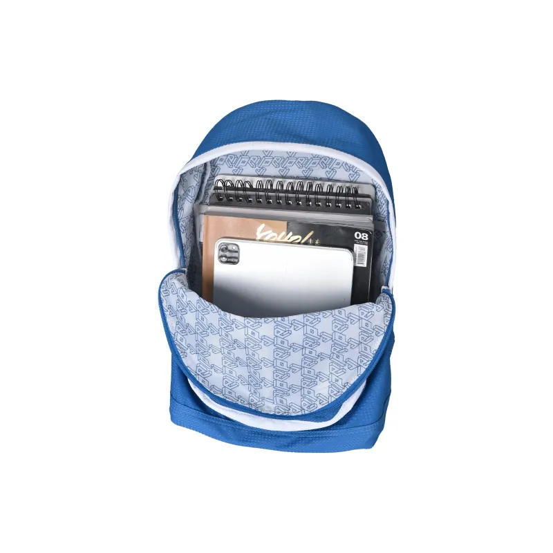 FINITE LOOP Recycled Material Backpack Unisex Blue-3