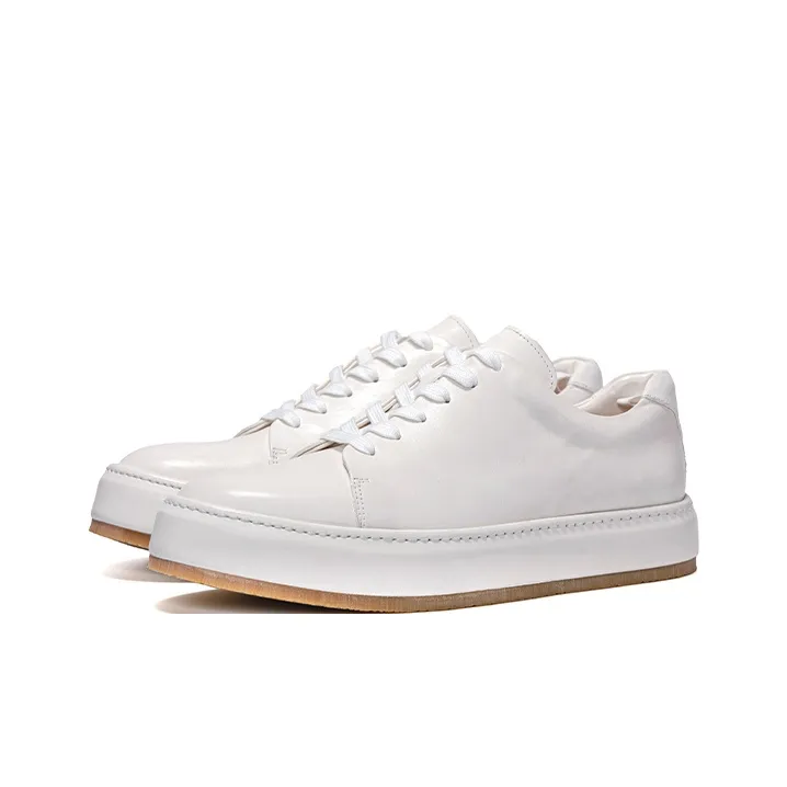 Viplander Low Top Skateboard Shoes Men's Distressed White-2