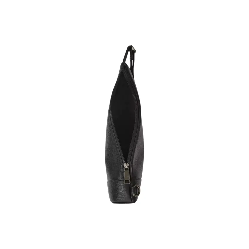 COACH Dominic Refined Pebbled Leather Sling Bag Trumpets Unisex Black-2