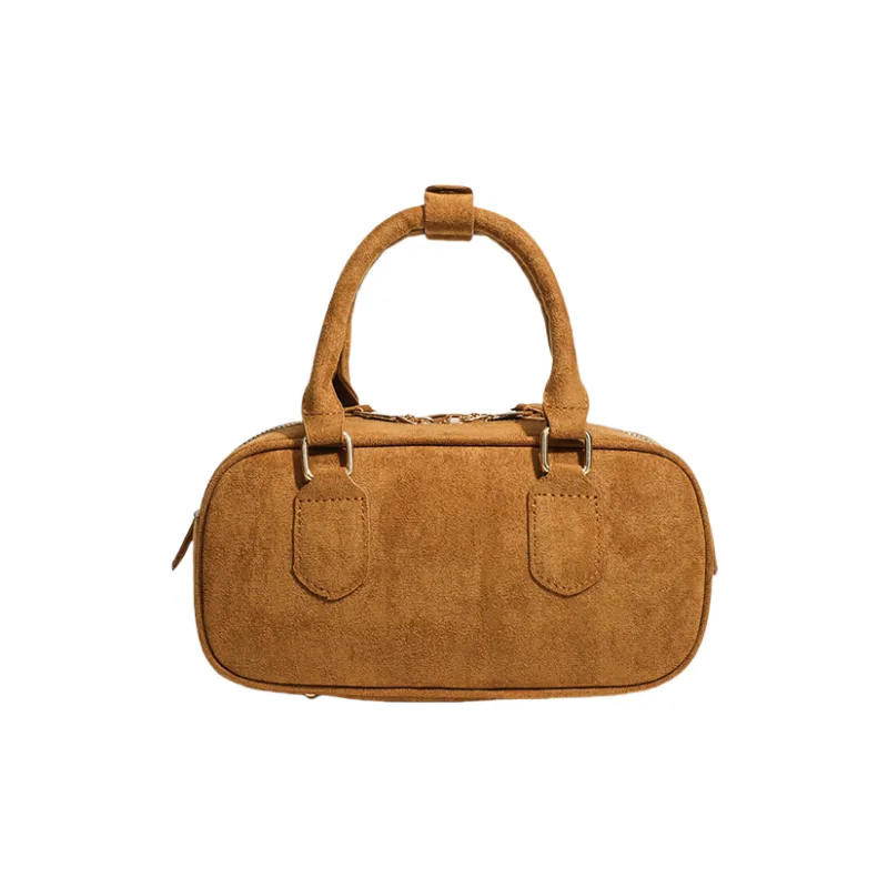 OCTSUI PU One Shoulder Handbags Women's Brown-1