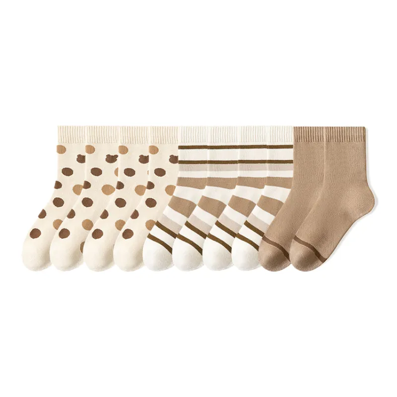 Lan Miao Mid Calf Socks Women's Combo Set-3