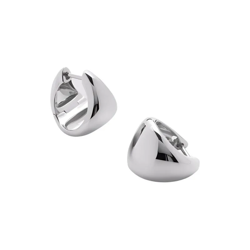 Monica Vinader Small Tapered Hoop Earrings-0