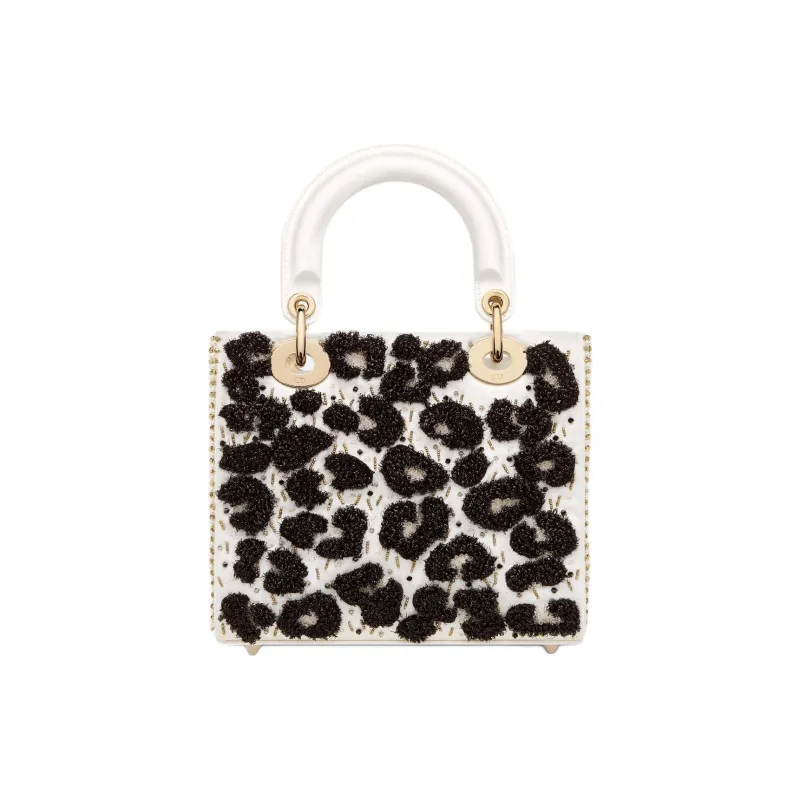 DIOR Lady Dior Silk Lady Dior Bag, Shoulder Bag, Crossbody Bag, Handbag Small Size Women's Latte-2