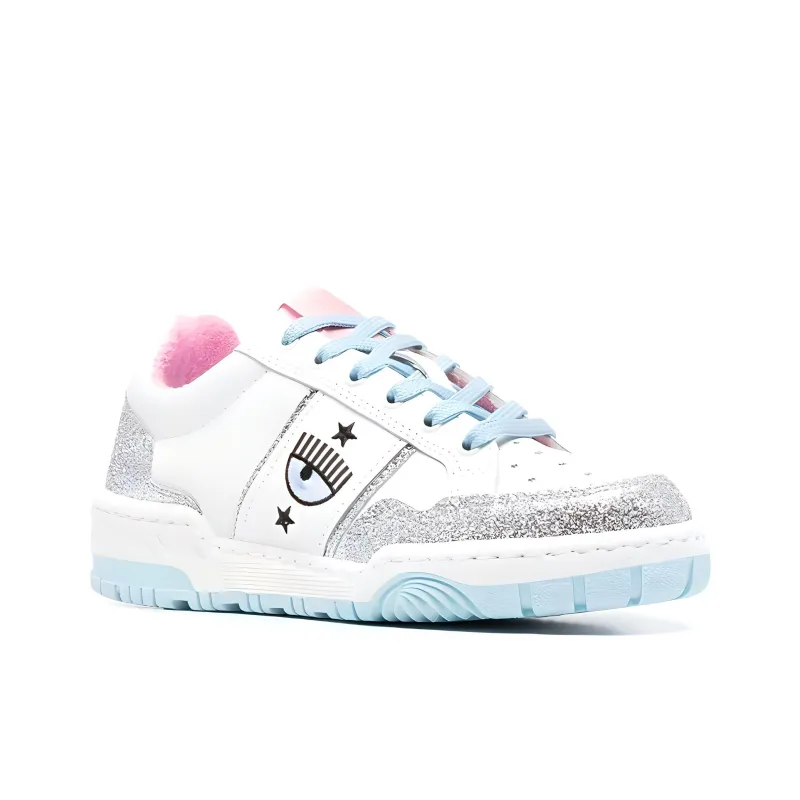 CHIARA FERRAGNI Stylish Skateboarding Shoes Women's White-2