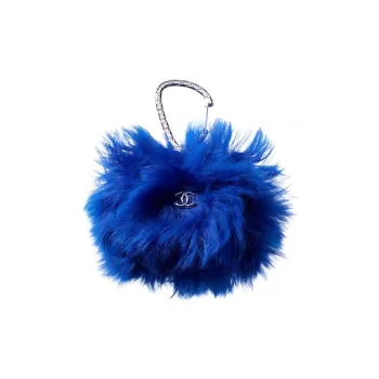 CHANEL Wool Wallet, Fanny Pack, Card Holder Mini Women's Blue