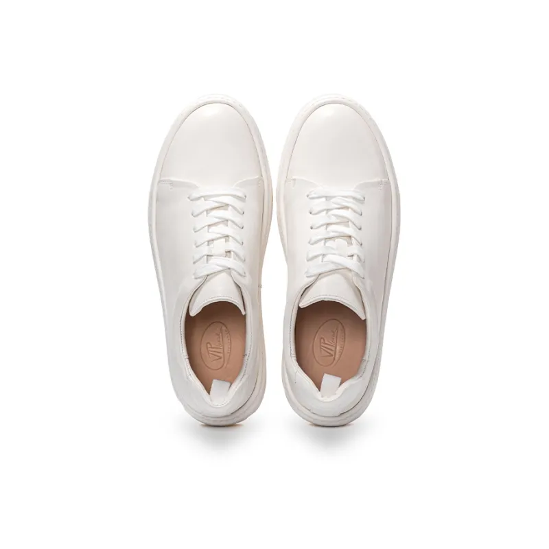 Viplander Low Top Skateboard Shoes Men's Distressed White-1