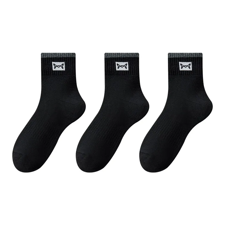 MIIOW Mid Calf Socks Men's 3 Pack-0