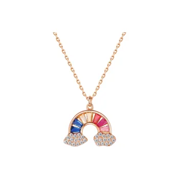 KOYOOME Synthetic Cubic Zirconia Necklaces Unisex