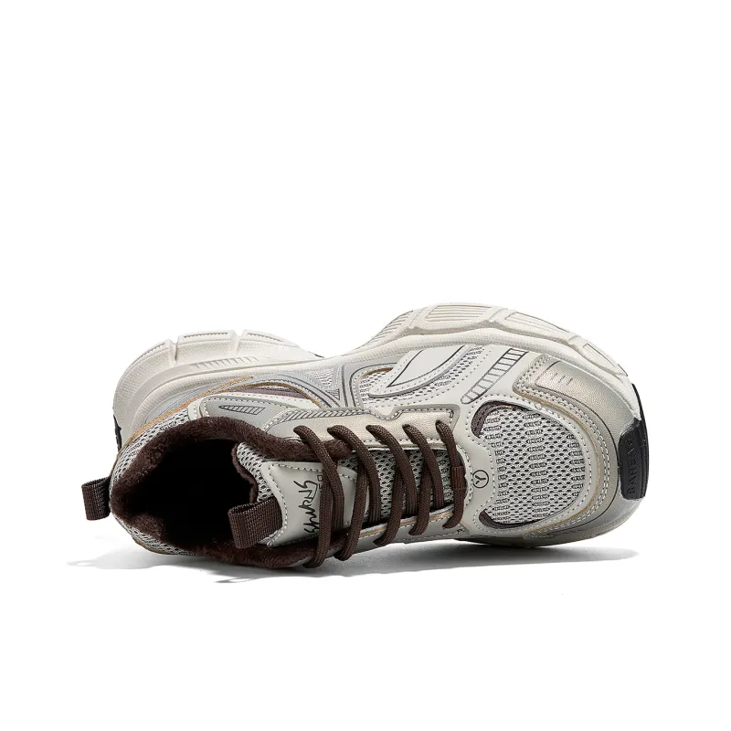 La Chapelle Low Top Chunky Sneakers Women's Khaki-3
