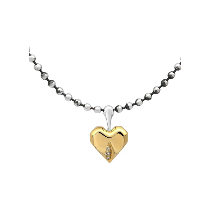 ICEWALD 925 Sterling Silver 18K Gold Plated Diamond Pendants Unisex Gold-0