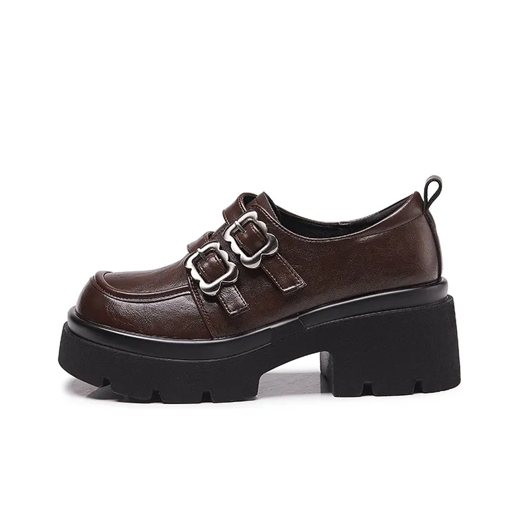 Bull charm Loafers Women's Black/Brown-5