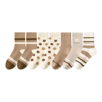Lan Miao Mid Calf Socks Women's 7 Pack