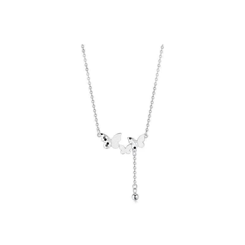 Heart Grass S925 Silver Necklaces Women's-0