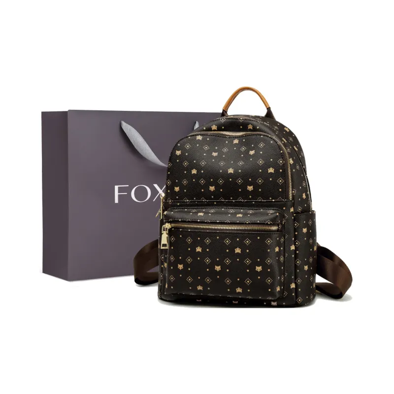 FOXER Synthetic Leather Backpack Medium Size Women's Multicolor-8