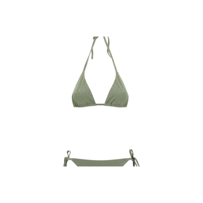 FENDI SS23 Bikini Two-Piece Swimsuit Women's Green-3