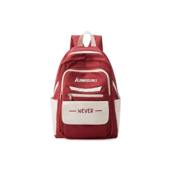 Kawasaki Fabric Backpack Unisex Khaki/Red/Black