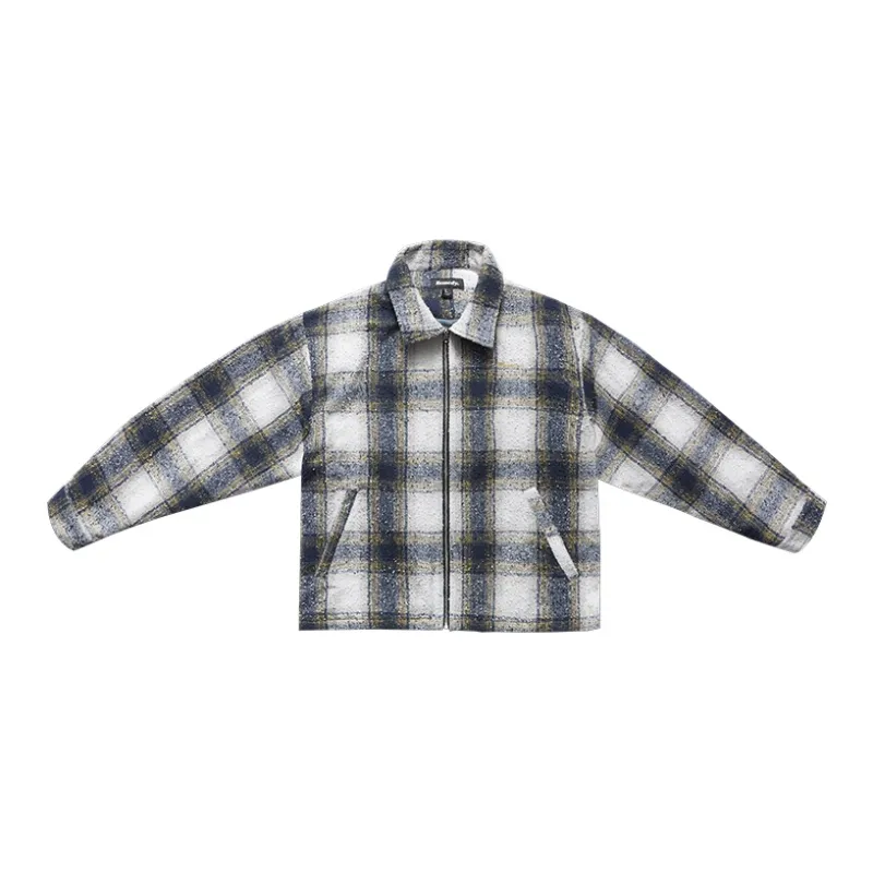 REMEDY Jackets Coats Unisex Blue Yellow Plaid-1