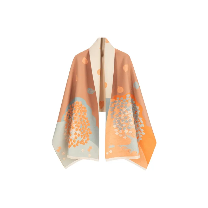 Shanghai Story Polyester Knit Scarves Women's-26