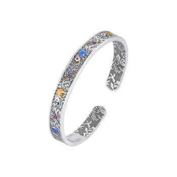 Ascending 999 Fine Silver Bangles Women's