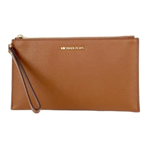 MICHAEL KORS Leather Clutch Women's Brown