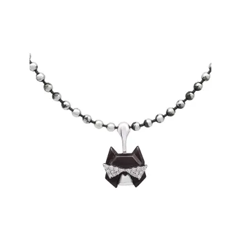 ICEWALD 925 Sterling Silver 18K Gold Plated Diamond Pendants Unisex Black
