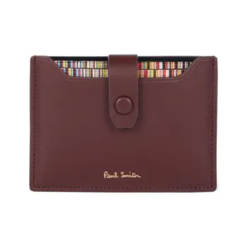 Paul Smith Signature Stripe pull Out Leather Card Holder