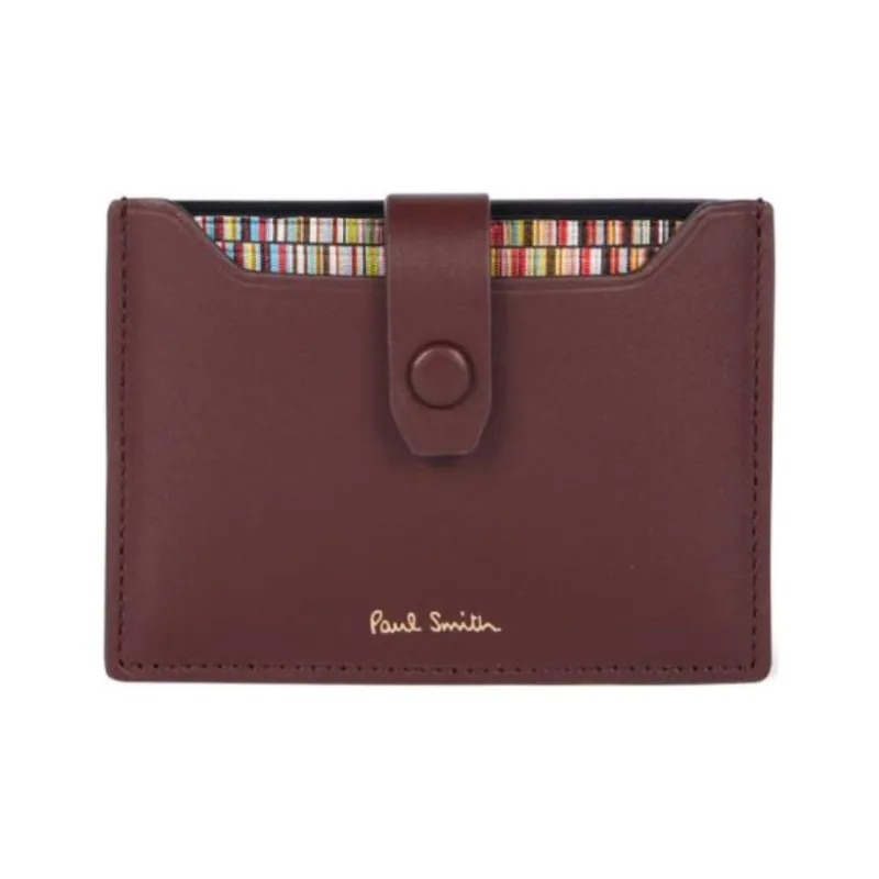 Paul Smith Signature Stripe pull Out Leather Card Holder-0