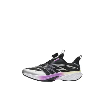 Antakids Rogue Wave Lite 2.0 Anti Slip Wear Resistant Low Top Kids' Running Shoes Black/Silver/Mint Purple Teenagers