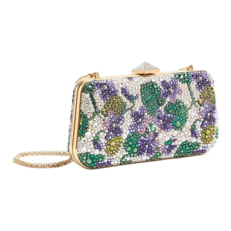 Valentino CARRY SECRETS Embroidery Clutches Shoulder Bags Women's Multicolor-1