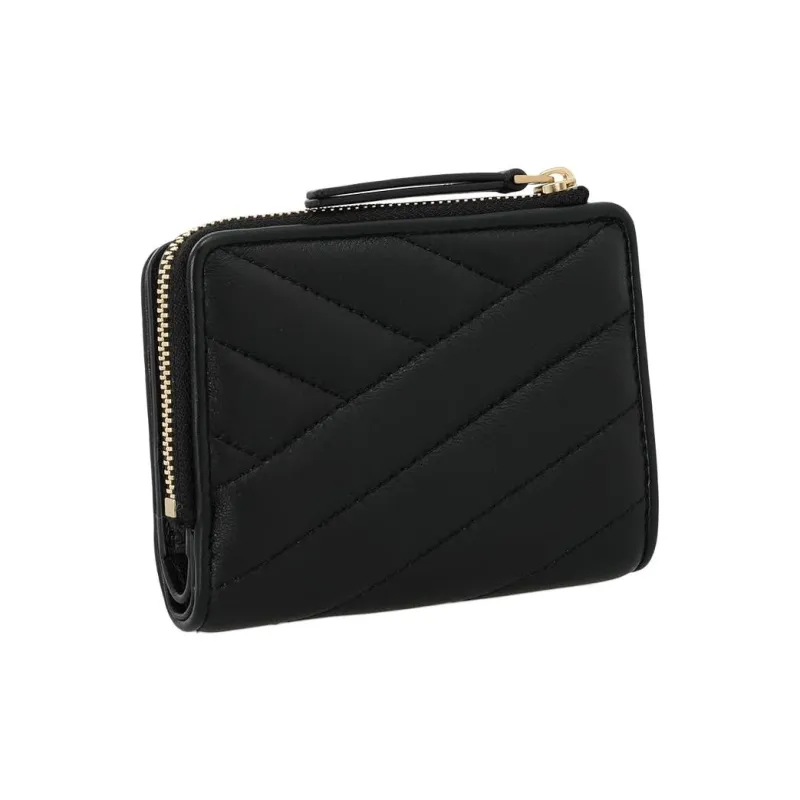 TORY BURCH Leather Sheepskin Wallet Women's Black-1
