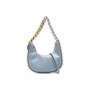 Stella McCartney Frayme Polyester Portable Crossbody Bag Shoulder Bag Mini Women's Light Blue