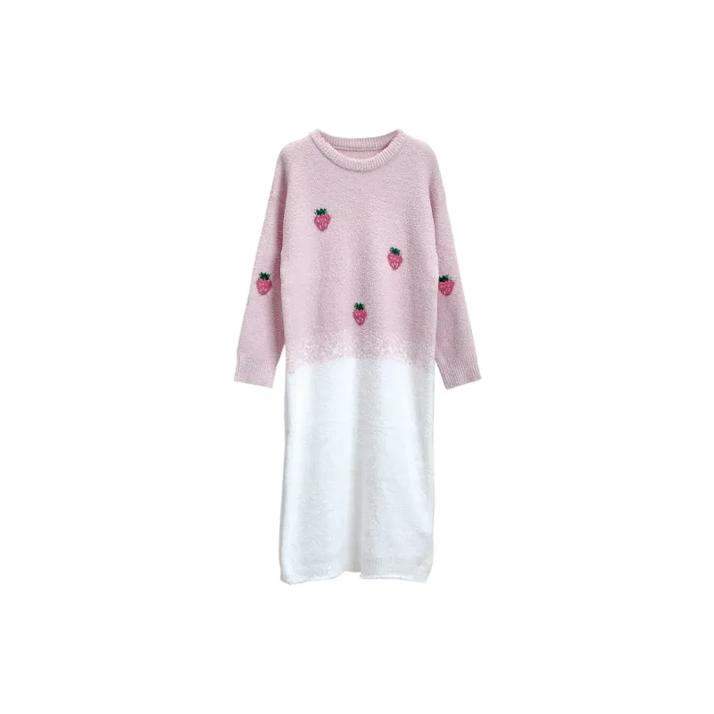 Maultiay Nightgown Women's Pink White-0