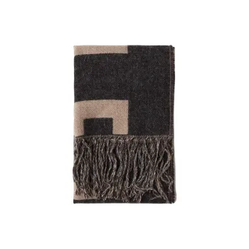 H&M Acrylic Nylon Knit Scarves Women's Beige