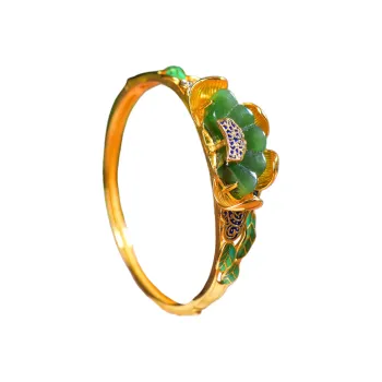 Jade Charm Yao Hetian Jade Bangles Jasper Women's