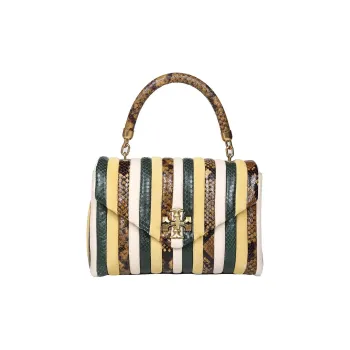 TORY BURCH Kira Leather Shoulder Bag, Crossbody Bag, Handbag Trumpets Women's Multicolor