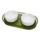 Green Tea Thorough[Leak-Proof Bowl Rack+Ceramic Double Bowl]