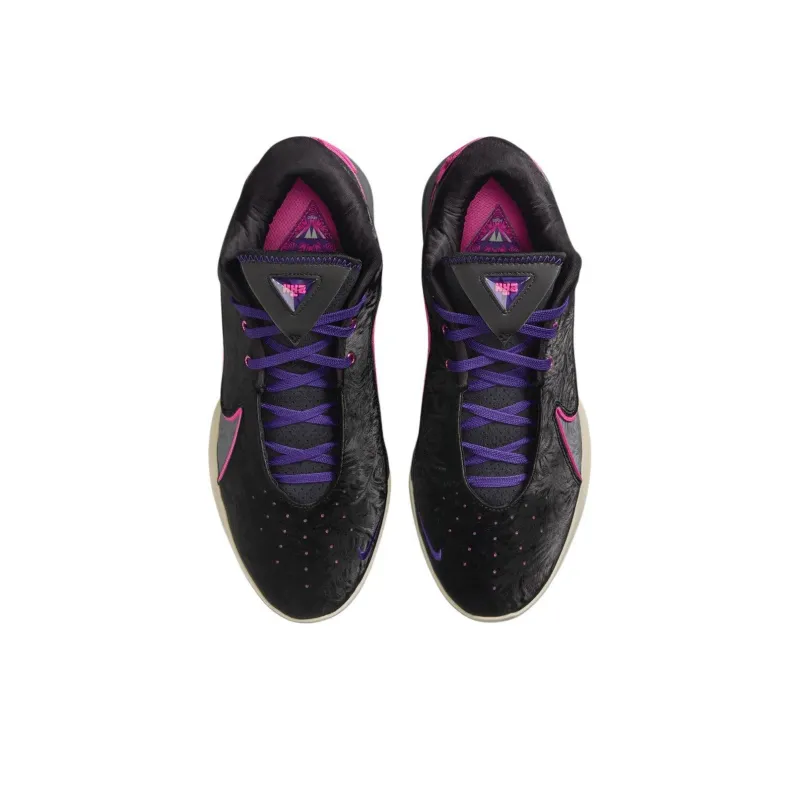 Nike LeBron 22 Anti Slip Wear Resistant Low Top Basketball Shoes Unisex Black Gray Purple-3