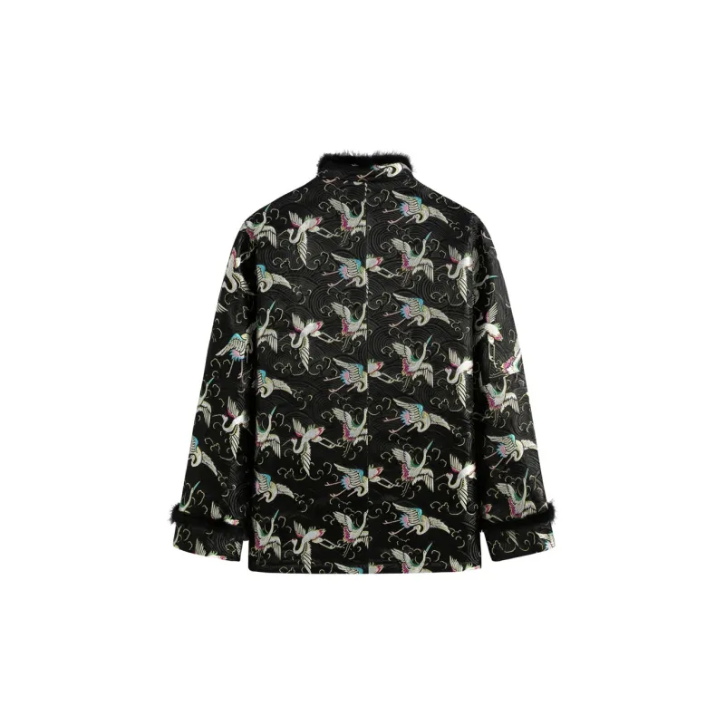XUANSHENG Puffer Jacket Men's Thousand Paper Cranes-4