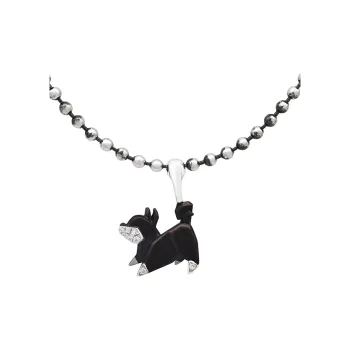ICEWALD 925 Sterling Silver 18K Gold Plated Diamond Pendants Unisex Black